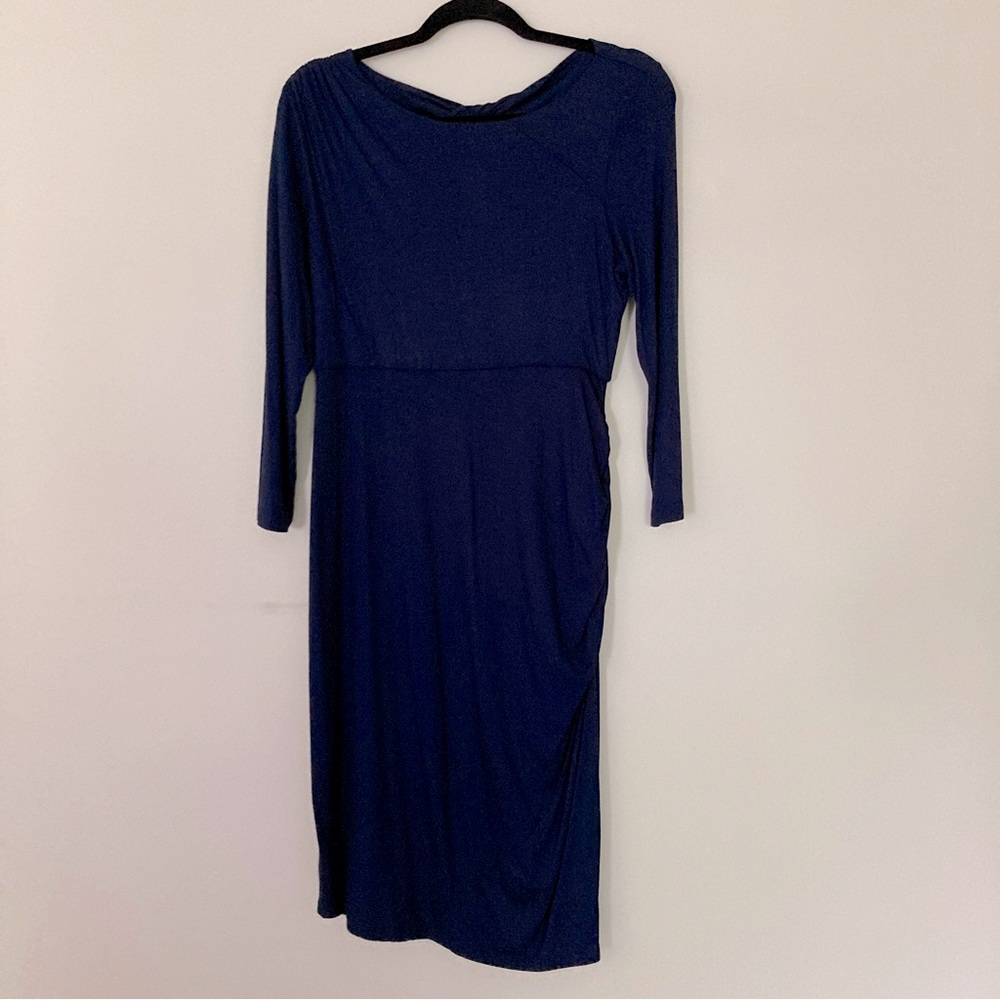 A Pea in the Pod Keyhole Detail Maternity Sheath Dress